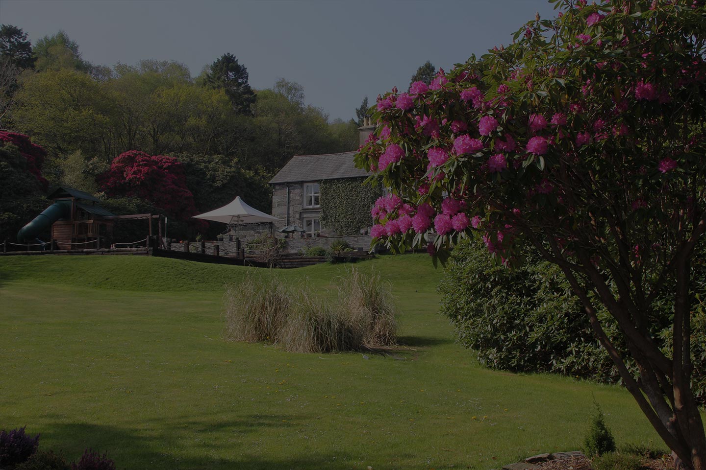 Aberdunant Hall and its surrounding holiday park grounds
